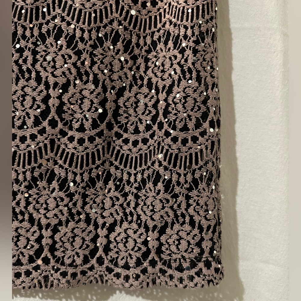 Vintage-Inspired Jessica Howard Sequin Lace Cocktail Dress – Size 10 (Medium) - Picture 14 of 16